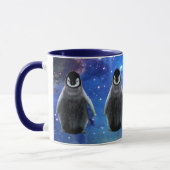 BABY PENGUIN & STARS Wildlife Supporter Café Mug (Gauche)