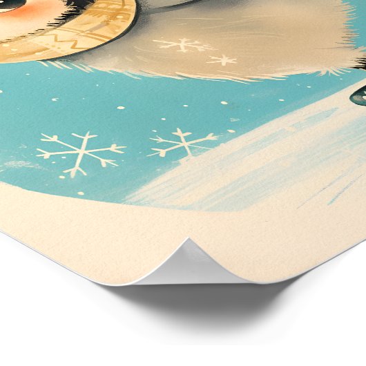 Baby Penguin Wall Art -  Cute Nursery Poster (Coin)