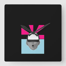 ~Baby Pet~ WALL CLOCK, AANPASSEN IT! Vierkante Klok