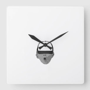 ~Baby Pet~ WALL CLOCK, AANPASSEN IT! Vierkante Klok