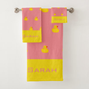 Baby & Peuter Rubber Eend Bad Handdoek Set