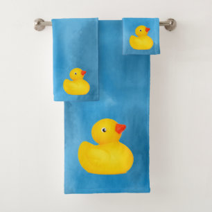Baby & Peuter Rubber Eend Bad Handdoek Set