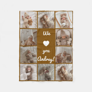 Baby Photo Collage Fleece Deken