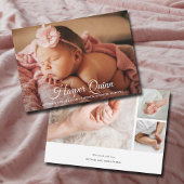 Baby Photo Collage Geboorteaankondigingen Aankondiging