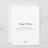 Baby Photo First Christmas Birth Announcement Feestdagenkaart (Achterkant)