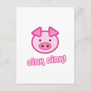 Baby Pig Cartoon Briefkaart