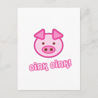 Baby Pig Cartoon Briefkaart