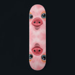 Baby Piglet Skateboard rose - Smile<br><div class="desc">Petite Bébé Piglet MIGNED Peinture</div>