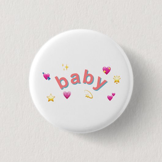 Baby Pin Badge Ronde Button 3,2 Cm (Voorkant)