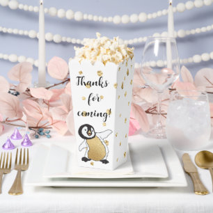 Baby Pinguïn en Moeder Baby shower Bedankdoosjes