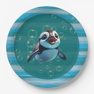 Baby Pinguïn Papieren Bord