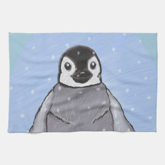 Baby pinguïn. theedoek