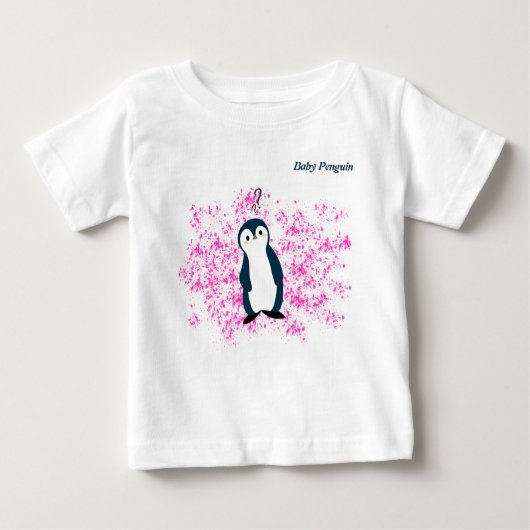 Baby Pinguïn verward | Baby T-shirt (Voorkant)