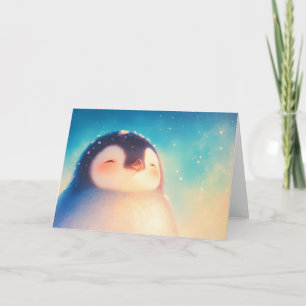 Baby Pinguïn Winter Wereld Kaart