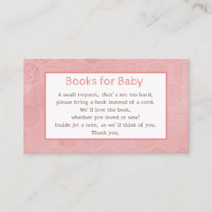 Baby Pink Books-aanvraag Informatiekaartje