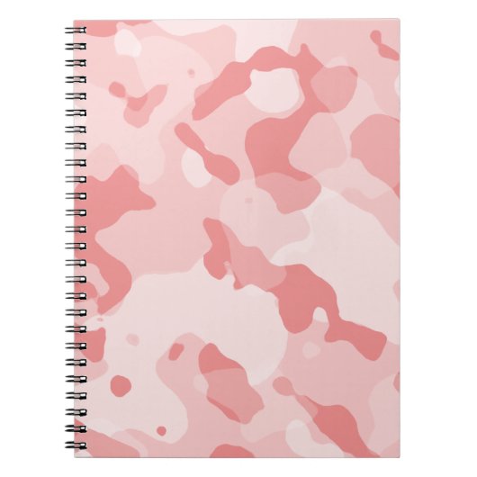 Baby Pink Camo; Camouflage Notitieboek (Voorkant)
