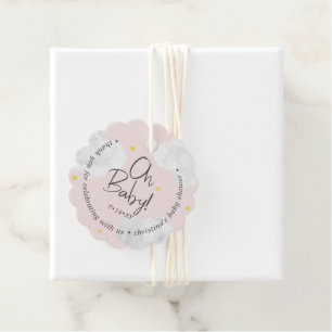 Baby Pink Clouds Oh Baby Bedankt Bedankjes Labels