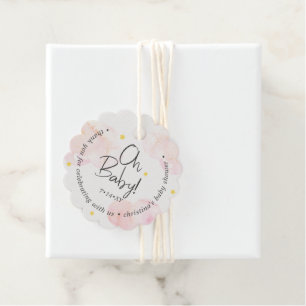 Baby Pink Clouds Oh Baby Bedankt Bedankjes Labels