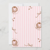 Baby Pink Coffee Baby Shower Invitation (Dos)