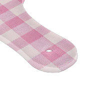 Baby Pink Gingham Pattern Snijplank (Hoek)