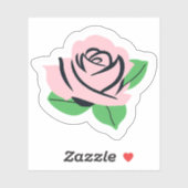 Baby Pink Rose Sticker (Vel)