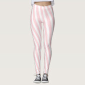 Baby Pink & White Stripe Leggings (Devant)
