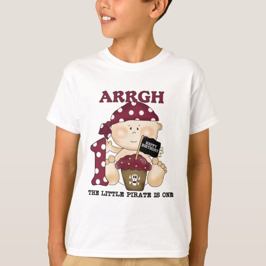 Baby Pirate 1er Anniversaire Tshirts et cadeaux (Devant)