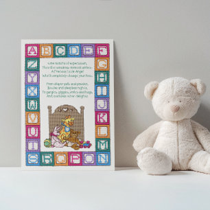 Baby Poem Cross Stitch Neursery Baby Card