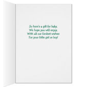 Baby Poem Cross Stitch Nursery Carte bébé (Intérieur (Droit))