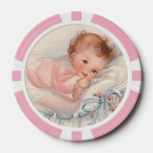baby poker thema chips (Voorkant)