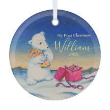 Baby Polar Beer Eerste Baby kerst