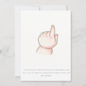 Baby-poster Bedankkaart (Voorkant)