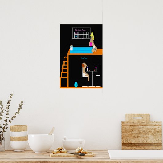 baby poster Poster (Keuken)