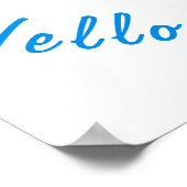 Baby Poster verfvun Jouw tekst (Hoek)