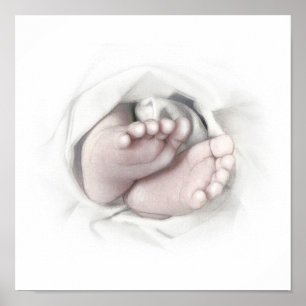 Baby potloodschets poster