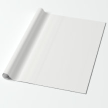 Baby Powder White Plain Solid Color Wrapping Paper