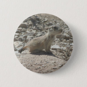 Baby Prairie Dog Ronde Button 5,7 Cm