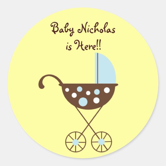 Baby Pram Mod Sticker (Voorkant)