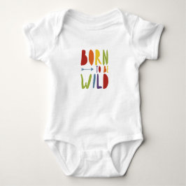Baby Pride | Geboren om Wild te worden | Regenboog Romper