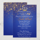 Baby Prince Invitation (Devant / Derrière)