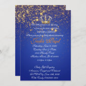 Baby Prince Uitnodiging (Voorkant / Achterkant)