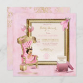 Baby Princess Tutu Crown Gold Pink Royal Kaart (Voorkant / Achterkant)