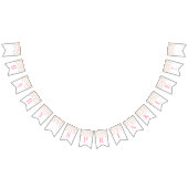 Baby-prinkle-baner roze goudConfetti Vlaggetjes (Alle)