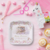 Baby Prinses roze Papieren Bordje (Feest)