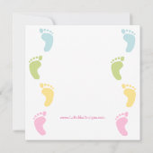 Baby Prints Babyschoenen Kaart (Achterkant)