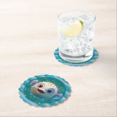 Baby Pufferfish Paper Coasters Kartonnen Onderzetters (Insitu)