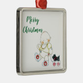 ***BABY PULLS WAGON** CHRISTMAS ORNAMENT (Rechts)