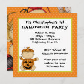 Baby Pumpkin Kind eerste Halloween feest Kaart (Voorkant / Achterkant)