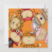 Baby Pumpkin Kind eerste Halloween feest Kaart (Achterkant)