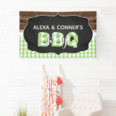 Baby Q Baby shower Banner - Groen (Insitu)